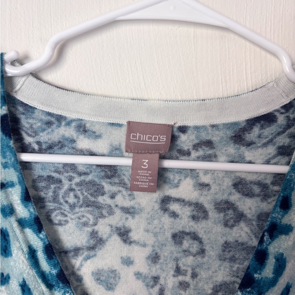 Chico's Cardigan Sweater Blue Like New - Picture 3 of 5